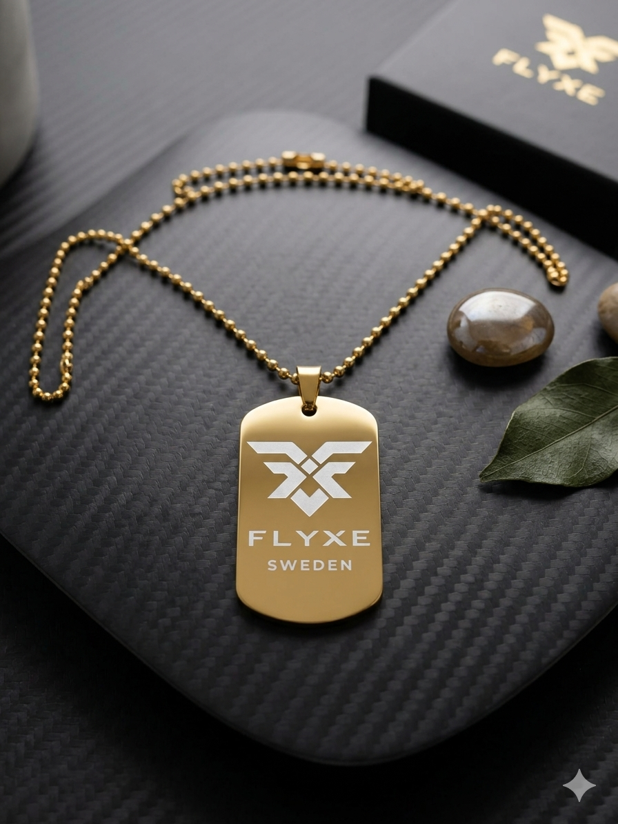 FLYXE DOG TAG - GOLD