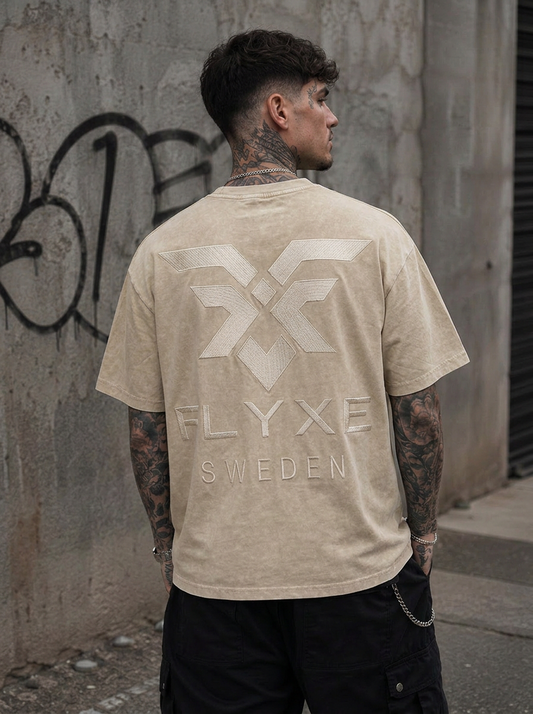 ICON TEE - ACID BEIGE
